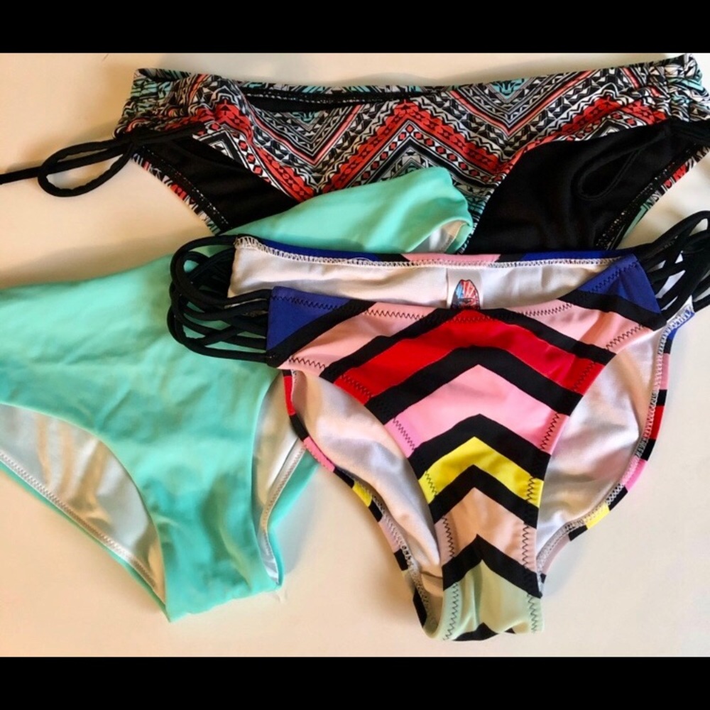 3 Bikini Bottoms PINK Mossimo Small